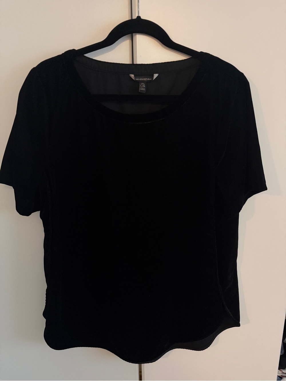 Banana Republic Drapey Velvet Top